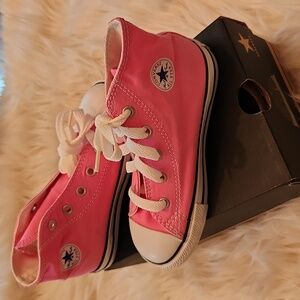 Infant Chuck Taylor All Star pink converse hi tops